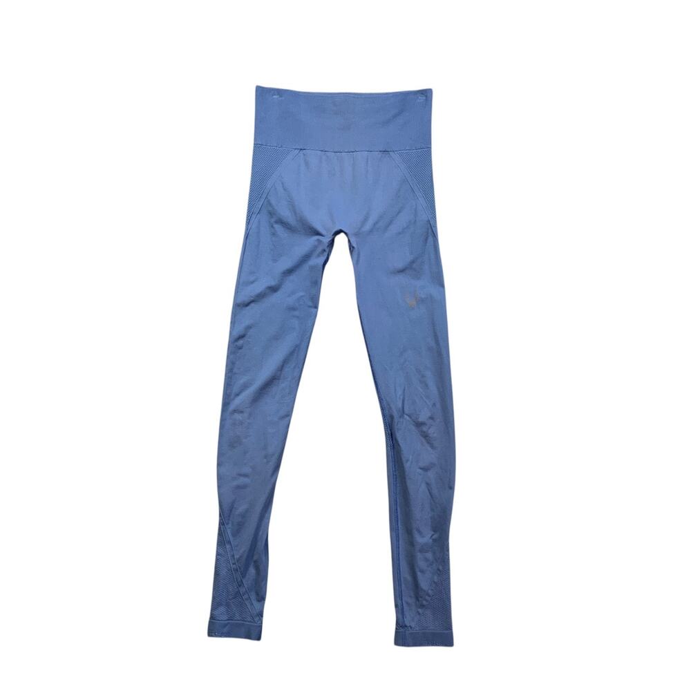 Lucas Hugh Leggings Womens M Medium‎ Cadet High Rise Pull On Compression Ankle